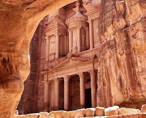 Egypt and Jordan Tours from USA - The Treasury in Petra, Jordan